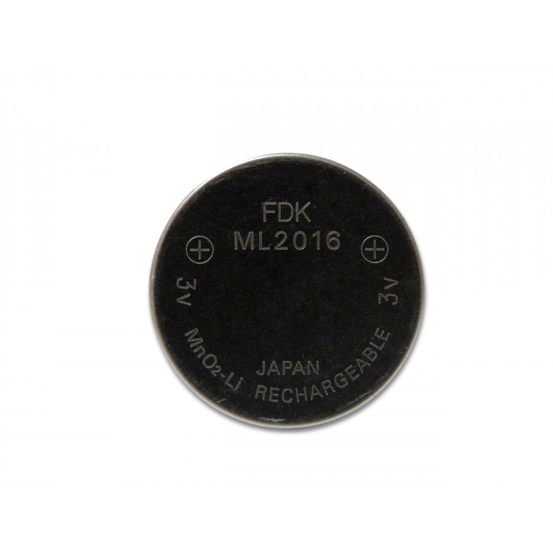 Pile bouton ML2016 CASIO / FDK rechargeable pour montre à énergie solaire - 3V - 1.25Ah Pile bouton ML2016 CASIO / FDK rechargeable pour montre à énergie solaire - 3V - 1.25Ah