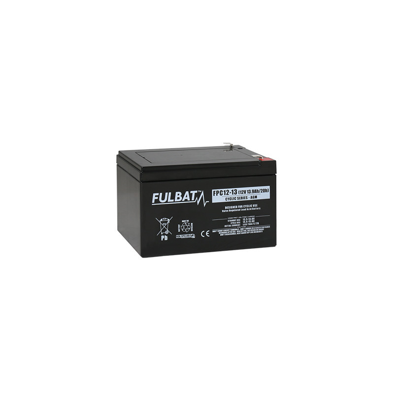 Batterie Plomb Cyclage FPC12-13 - 12V - 13Ah - UL94.FR – FULBAT