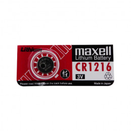 Pile Bouton CR1216 Standard - MAXELL - Lithium - 3V