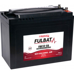 Batterie Deep Cycle AGM Carbon 12V 55Ah - FDC12-55 - Fulbat