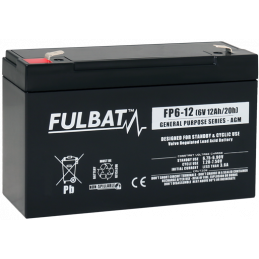 Batterie Plomb Standard 6V 12Ah - FP6-12 - Fulbat