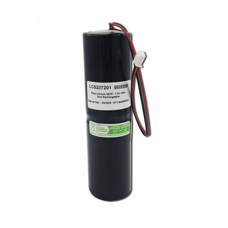 Pile Lithium Compatible Debimetre HYDREKA - D - LSH20 - 7.2V - 14.0A +